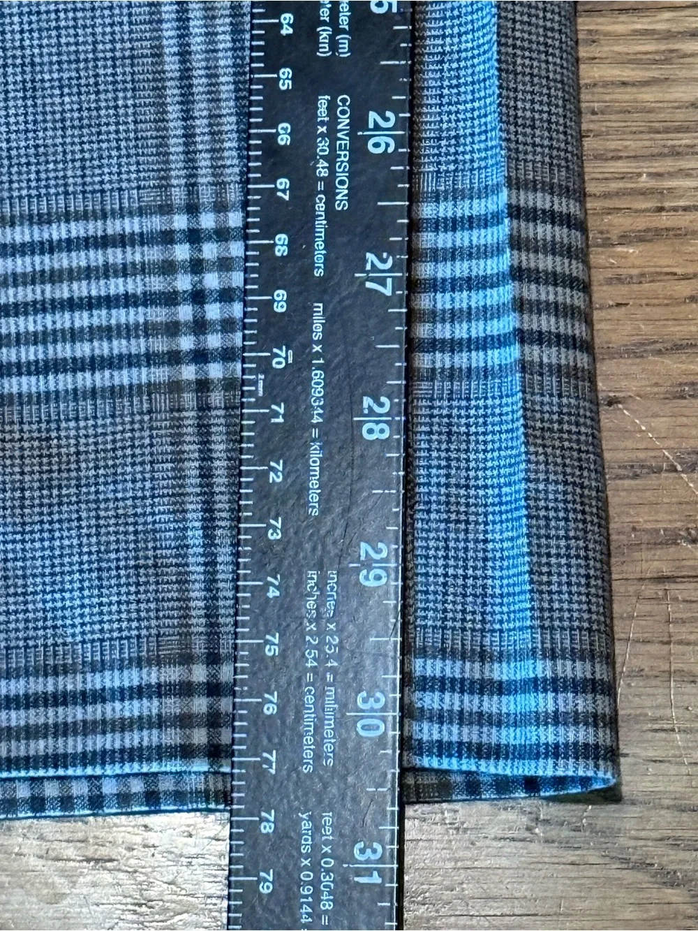 Todd Snyder. Italian Wool Sutton Trouser w/Stretch. Brown Glen Plaid. 38.